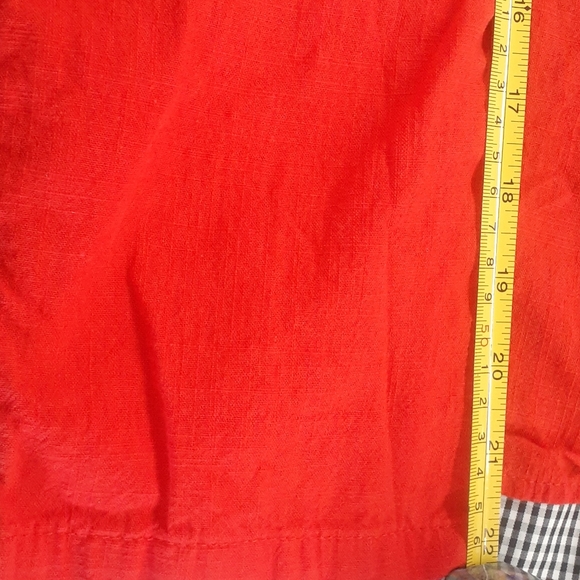 GraciLA Red black & white HEM top Tunic size XL - Picture 10 of 14